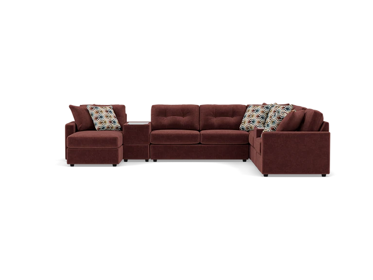 Drew & Jonathan Home Modular One 9-Pc. Wall Saver Power Reclining Sectional With Memory Foam Sleeper